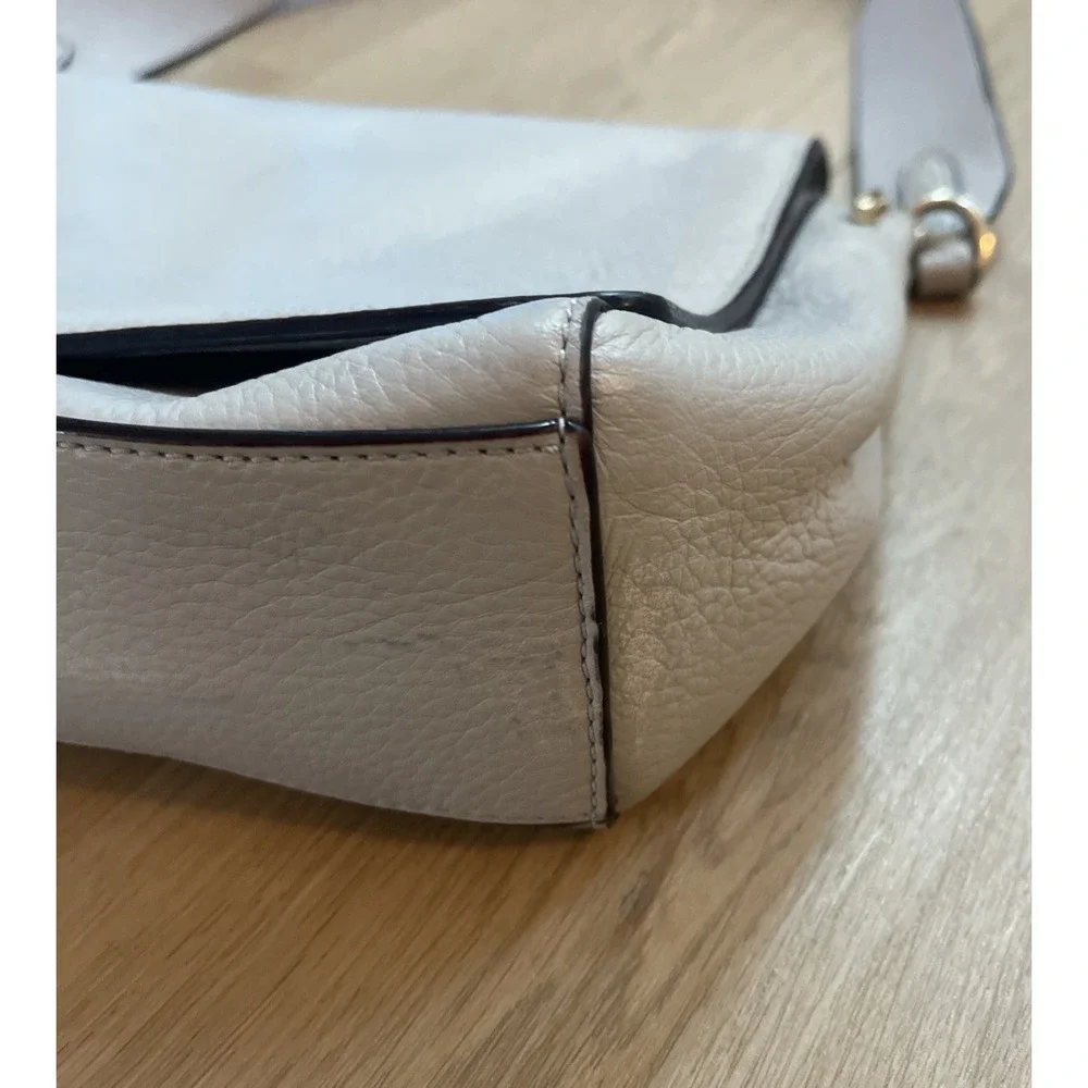 Kate Spade Atwood Place Adair Gray Leather Shoulder Bag *Some‎ Light Scratches*